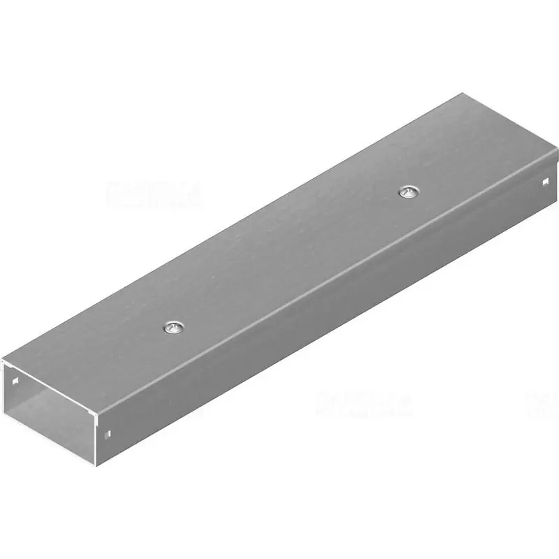 Expressz szállítás BAKS KMPC200H50/2 kábeltálca 50x200x2000mm zárható fedéllel szalaghorganyzott 2,0mm anyagvastagság perforáció nélkül 810120