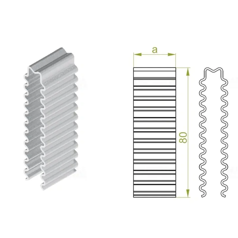 Eredeti BAKS BR35/80 Távtartó 35x80mm Z-profilhoz és alaplemezekhez, szalaghorganyzott, anyagvastagság 1,0mm 703580