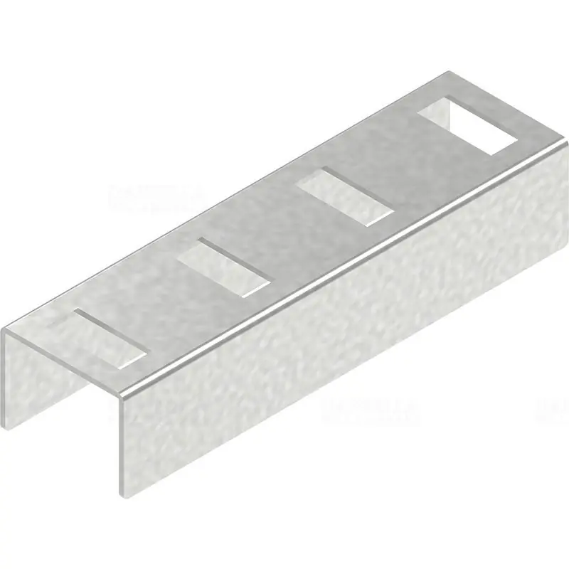 BAKS LCC50H35 C-szerelősín hosszanti összekötő 55x180x37mm, szalaghorganyzott, anyagvastagság 2,0mm 665318 Korlátozott ajánlat