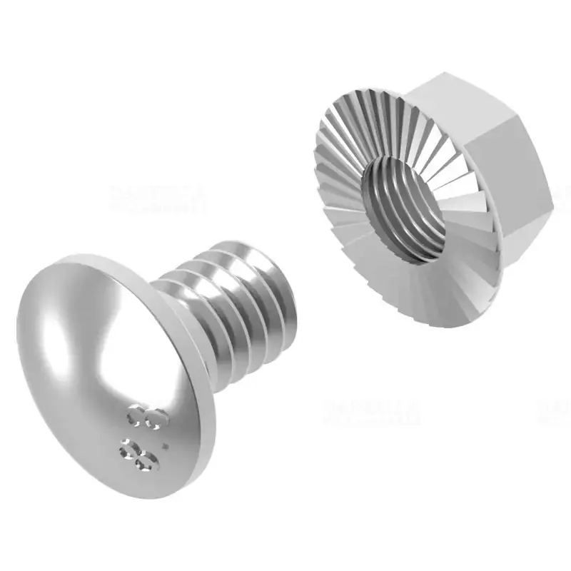 BAKS SGKM10x20 Csavargarnitúra (lencsefejű csavar M10x20mm + anya) horganyzott 651341 Ingyenes szállítás