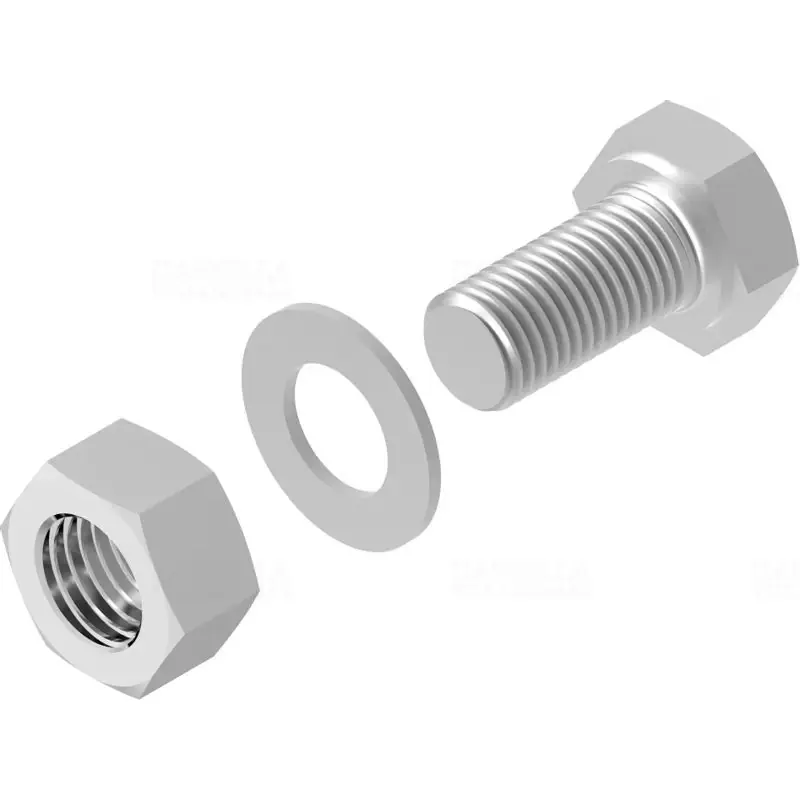 Népszerű BAKS SMM10x40 Csavargarnitúra (hatlapfejű csavar M10x40 + alátét + anya) 651243