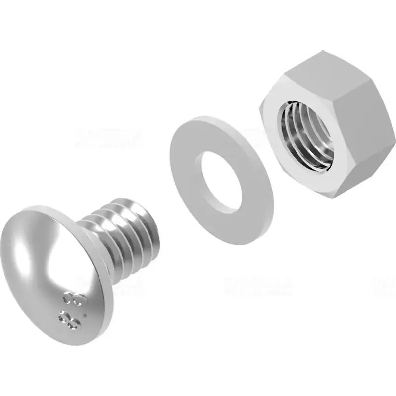 BAKS SGFM8×14 Csavargarnitúra (lencsefejű csavar M8x14mm+alátét+anya) 650266 Népszerű