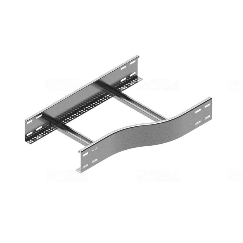 Expressz szállítás BAKS RDPC400/300H120N Kábellétra szűkítőidom 120x400/300mm jobbos, szalaghorganyzott, anyagvastagság 2,0mm 485530