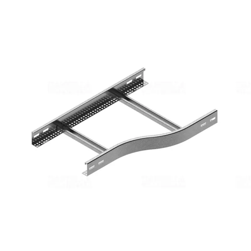 Csak ma BAKS RDPC600/500H45N Kábellétra szűkítőidom 45x600/500mm jobbos, szalaghorganyzott, anyagvastagság 2,0mm 448560