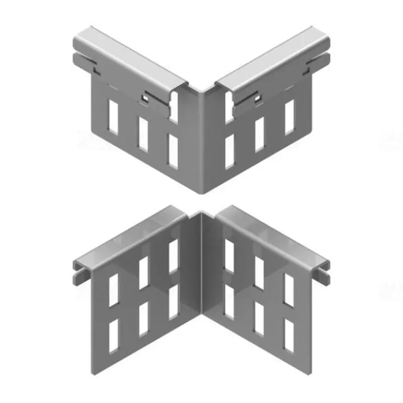 BAKS LKUCH100 Kábellétra univerzális sarokösszekötő 100mm oldalmagassághoz, szalaghorganyzott, anyagvastagság 2,0mm 405719 Ingyenes szállítás