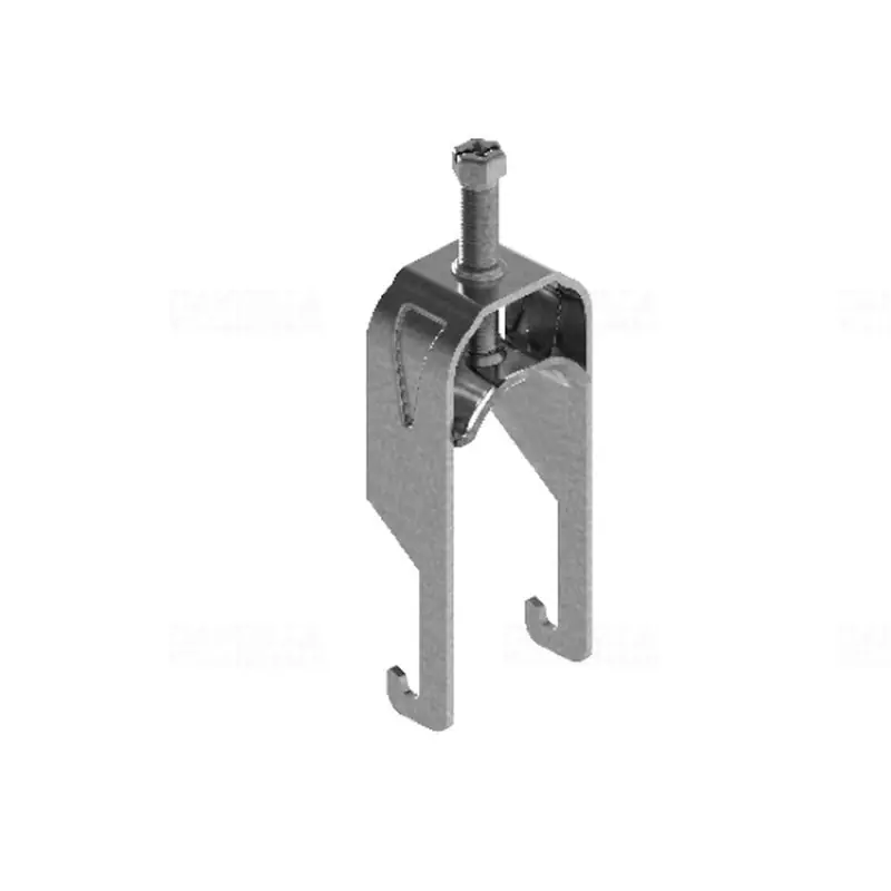 Újdonság BAKS UKZ2/8-12 kengyeles bilincs cinkpehely bevonat 2 kábel részére fém nyomóvályúval 8-12mm 401551