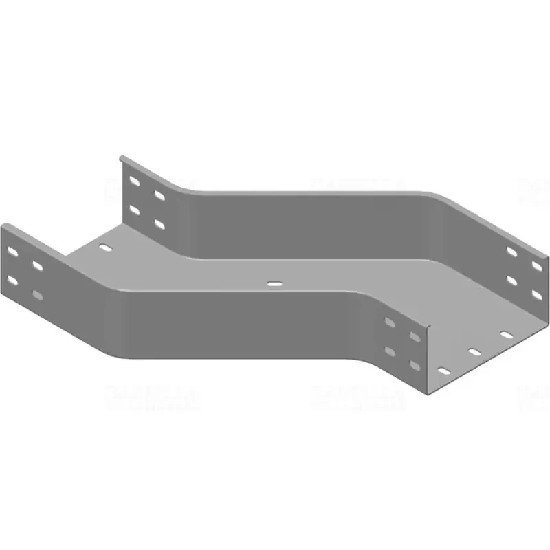 Kiárusítás BAKS OPZLP100H100 Kábeltálca kitérő idom 100x100mm balos, vízszintes, tűzihorganyzott, anyagvastagság 1,5mm 314710