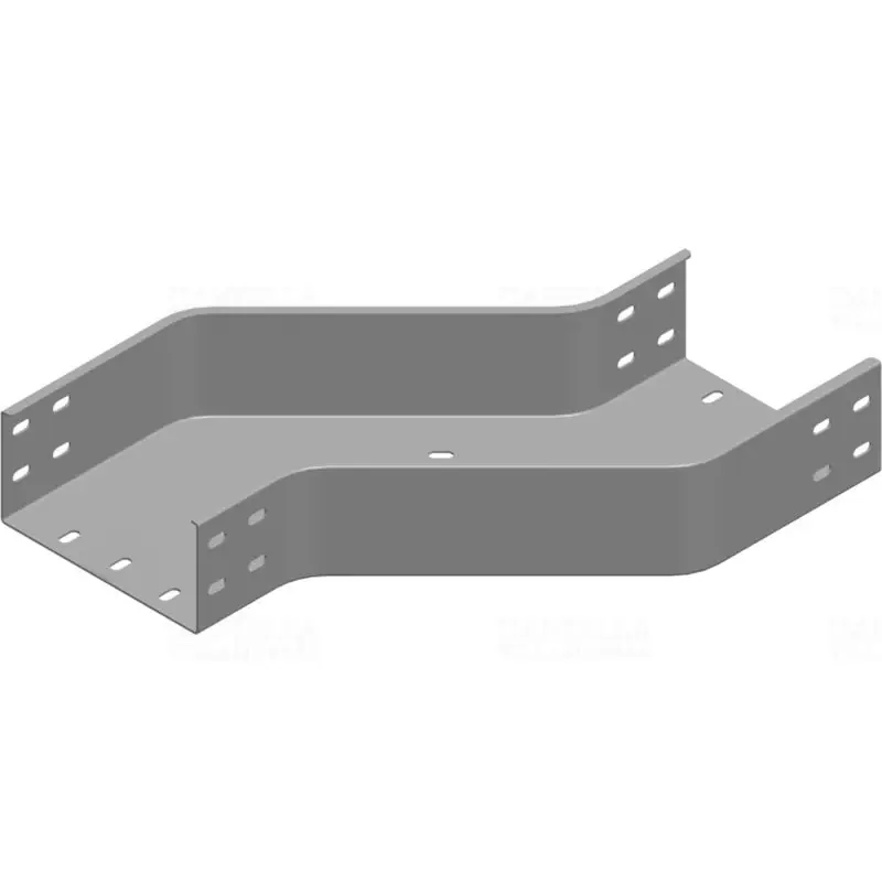 BAKS OPZZP100H100 Kábeltálca kitérő idom 100x100mm jobbos, vízszintes, tűzihorganyzott, anyagvastagság 1,5mm 313410 Kedvezmény