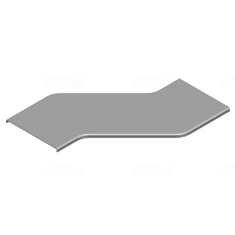 BAKS POPZZC50 Kitérő idom fedél 50mm jobbos, vízszintes kültéri ipari kábeltálcához, tűzihorganyzott, anyagvastagság 2,0mm 306105 Kedvezmény