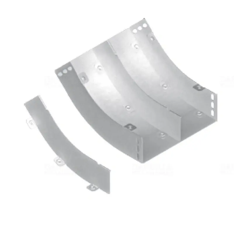 Rendeld meg most BAKS PLMPW60 Kábeltálca válaszfal 45 fokos sarokidomhoz 60mm belső, függőleges, szalaghorganyzott, anyagvastagság 1,0mm 190163