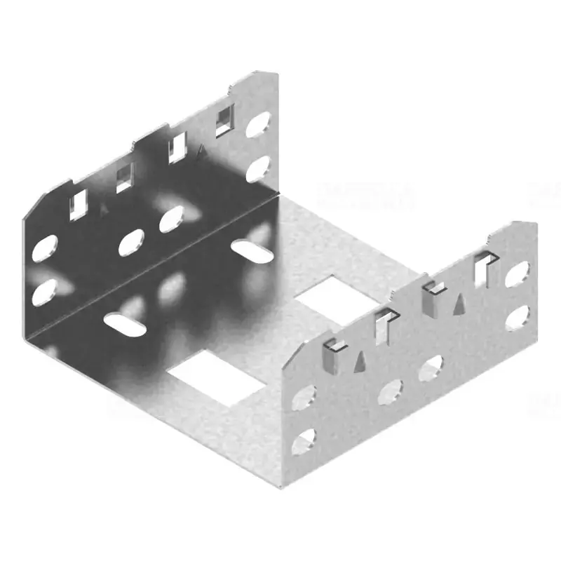 Kiváló minőség BAKS LUFJ400H60 Kábeltálca összekötő 401x100mm csavar nélküli szerelés, szalaghorganyzott, anyagvastagság 1,0mm 164064