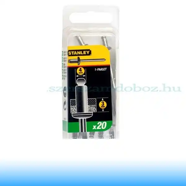 STANLEY ALU SZEGECS 5/32"X1/8" 20/CS Rendeld meg most