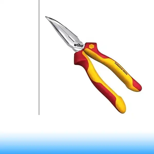 WIHA Professional electric VDE hajlított csőrű telefonfogó - 40° 200 mm Biztonságos fizetés