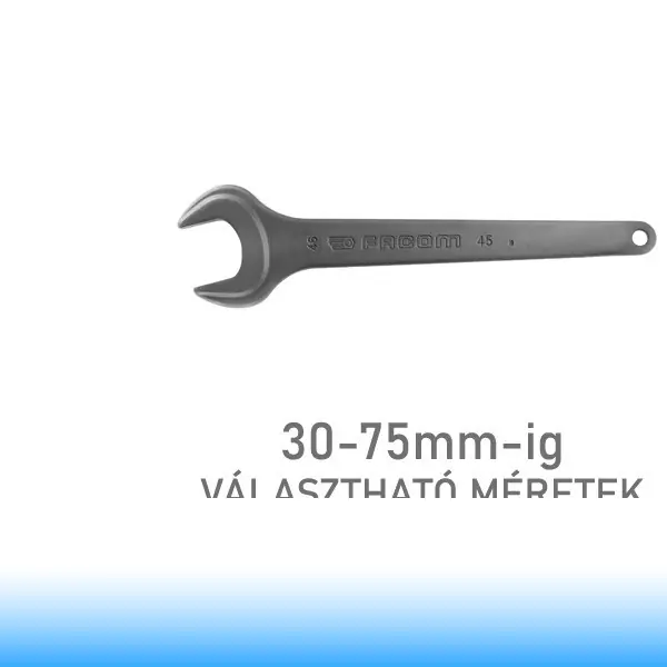 Vedd meg most FACOM Metrikus Megerősített villáskulcsok, 30-75mm FACOM STANDARD RACSNIS CSILLAG-VILLÁS KULCSOK 30 mm
