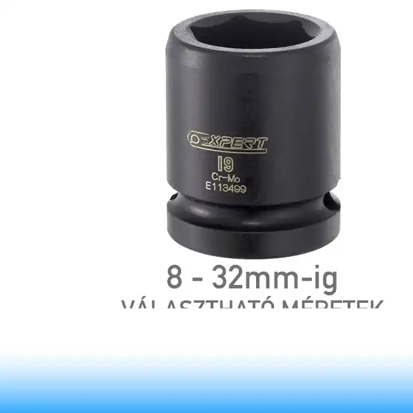 Vedd meg most Expert (by FACOM) 1/2" 6 Szögű GÉPI DUGÓKULCSOK 8-32mm-ig Dugókulcs méret 8 mm