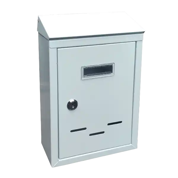 HOMEWORK POSTALÁDA 21,5X7X30,5 CM ÁLLÓ ACÉL PORSZÓRT FEHÉR Korlátozott ajánlat