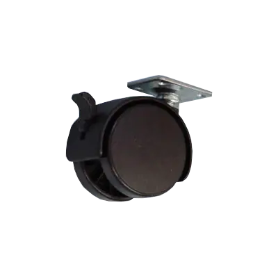 Kiváló minőség FOREST BÚTORGÖRGŐ 9613 FÉKEZŐS TALPAS 50MM 40KG FÉM-MŰANYAG FEKETE