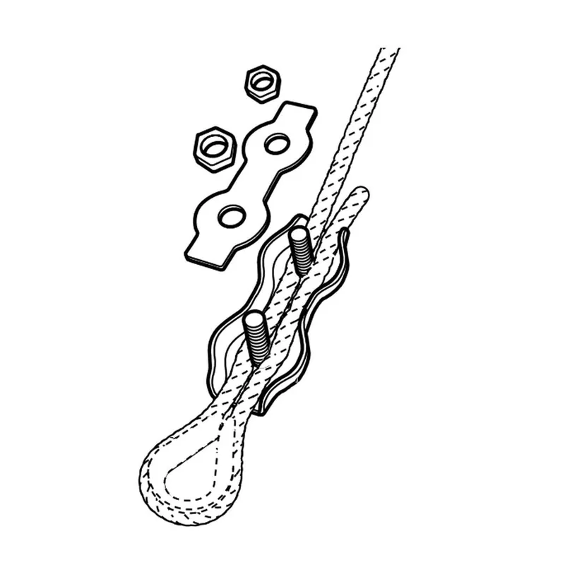 Legjobb ár JKH SB KÖTÉLSZORÍTÓ DUPLA HORGANYZOTT D=4