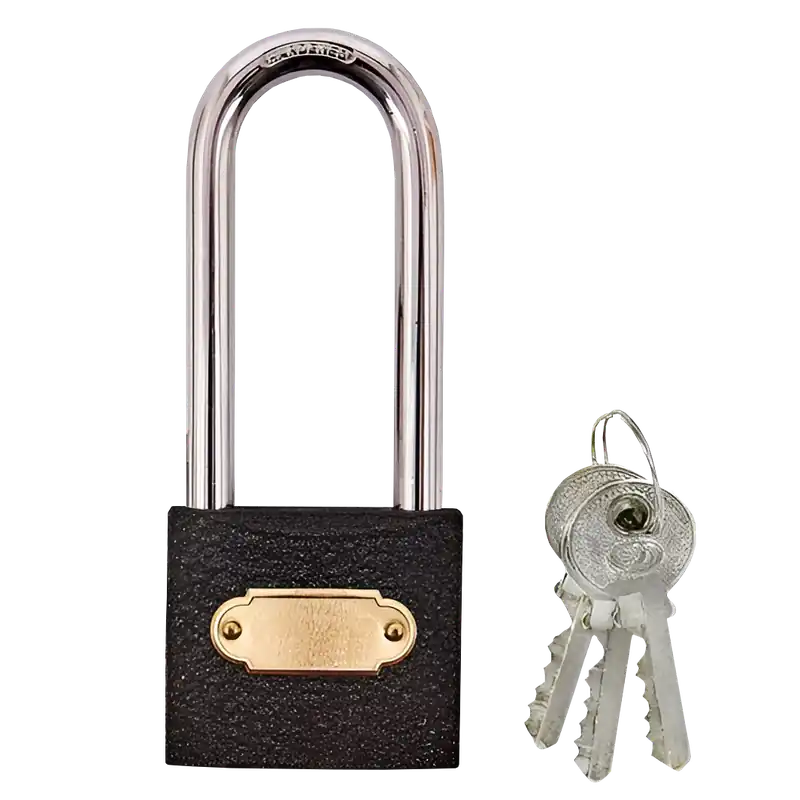 JKH LAKAT 50MM, HOSSZÚ KENGYELŰ FEKETE SB Pénzvisszafizetés