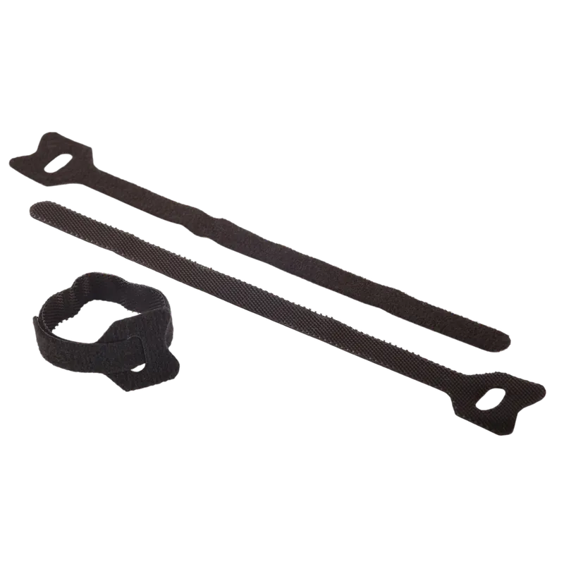 Újdonság Suki kötegelő tépőzáras 15cmX8mm fekete 6 darab/csomag