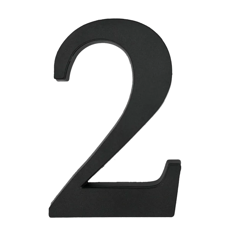 Vedd meg most HÁZSZÁM MŰANYAG 2 MATT FEKETE 19CM