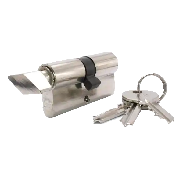 Utolsó esély JKH ZÁRBETÉT 30/30MM, 3 KULCSOS NIKKEL, FORDÍTÓGOMBOS