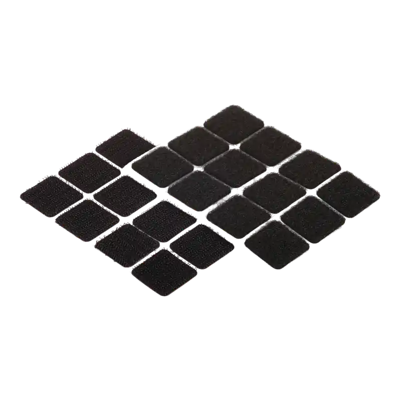 Olcsó Suki tépőzáras öntapadós lapok 12 darab/csomag, fekete