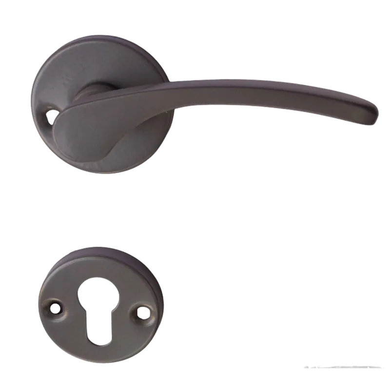 Újdonság AJTÓKILINCS CZ ALU SZÜRKE LANA ROZETTÁS