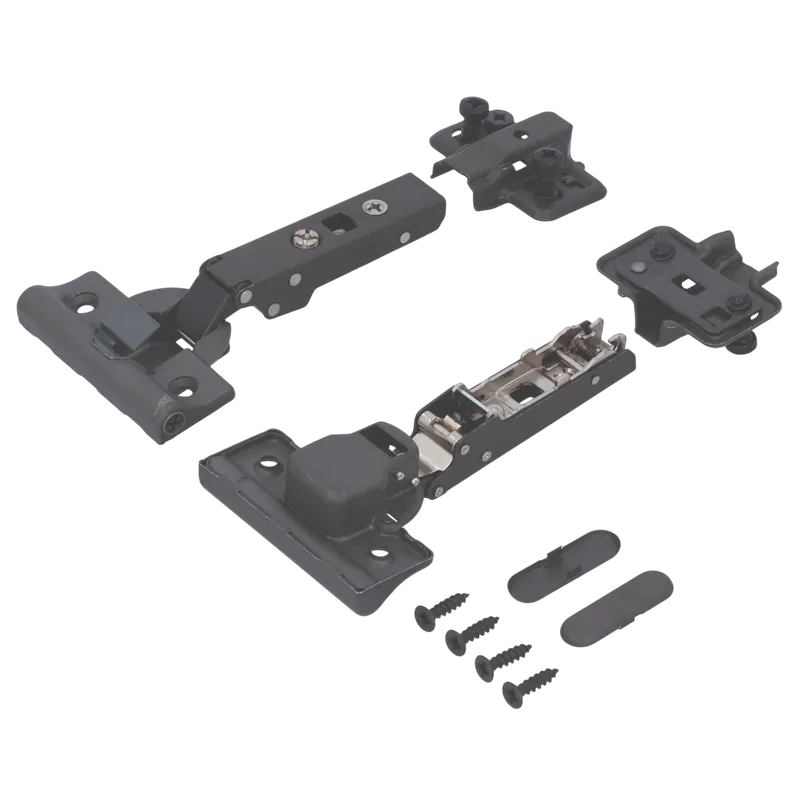 Kivetőpánt+clip 35mm 110° fekete rázáródó 2db/csm Biztonságos fizetés