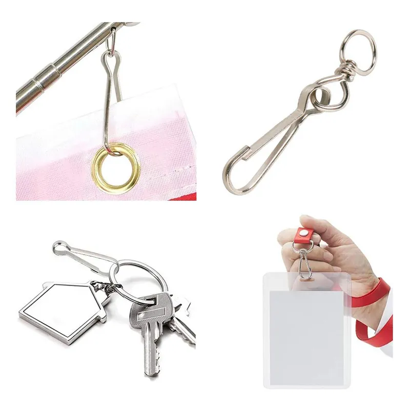 JKH SB SIMPLEX KARABÍNER+FORGÓ NIKK. 30MM Prémium