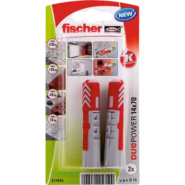 Vedd meg most Fischer Duopower 14x70mm dübel