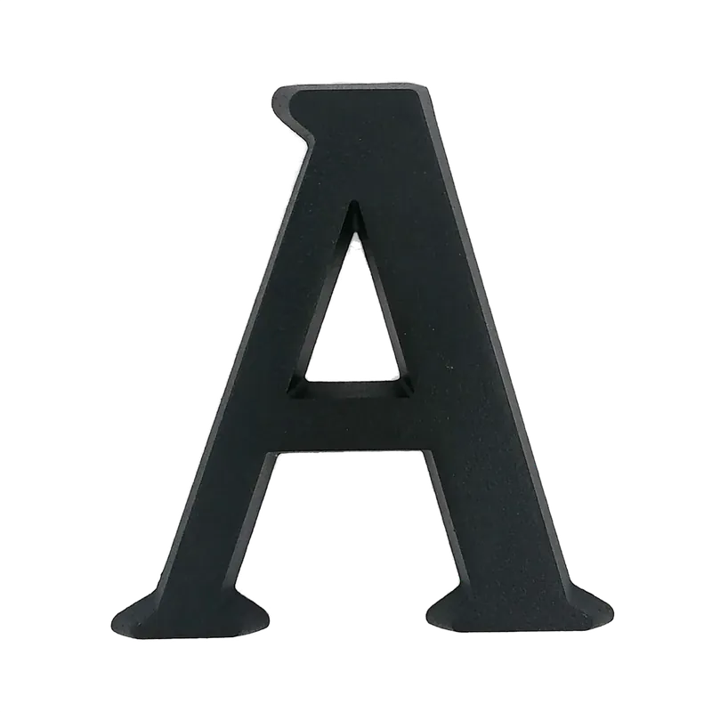 Alacsony ár HÁZSZÁM ALUMÍNIUM A MATT FEKETE 10CM