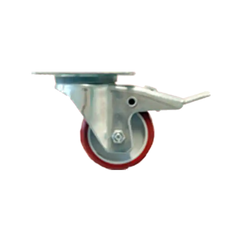 Akció BÚTORGÖRGŐ FORGÓ 100MM 140KG RÖGZÍTŐ FÉKKEL PU