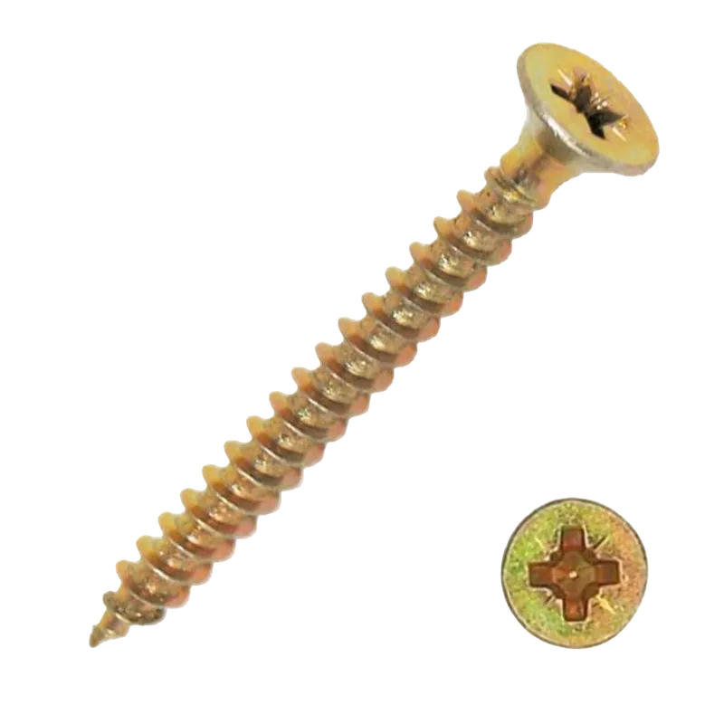 JKH pozdorjacsavar 4x60mm SF PZ sárga horganyzott 500db/csomag Prémium