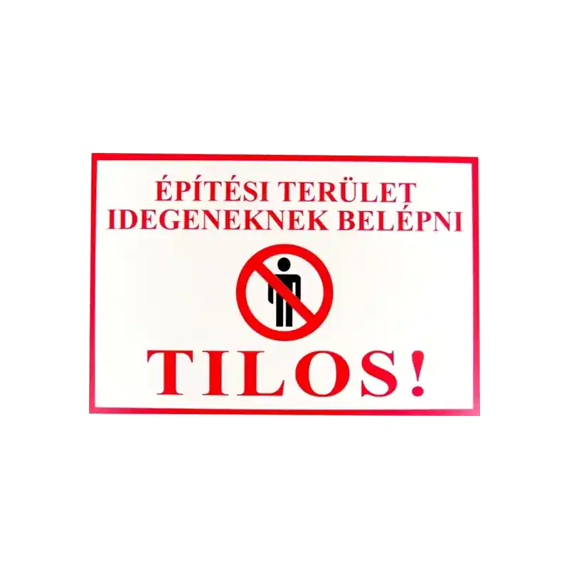 JKH INFORMÁCIÓS TÁBLA A4, MŰANYAG \\ Pénzvisszafizetés