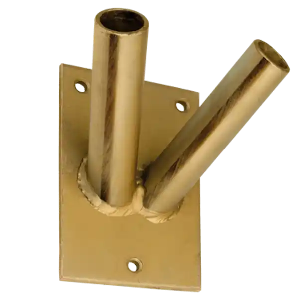 Autentikus JKH ZÁSZLÓTARTÓ KÉTÁGÚ HORGANYZOTT CSŐ HOSSZA 9CM