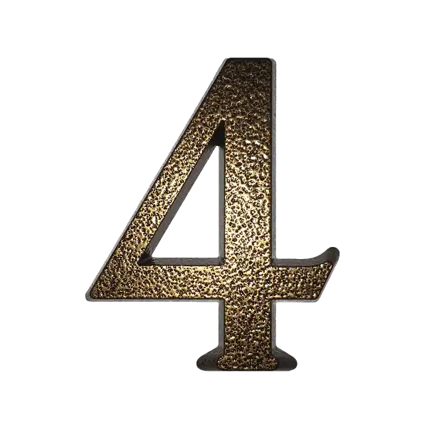 Népszerű JKH HÁZSZÁM 4, ALUMÍNIUM 10 CM BARNA SB