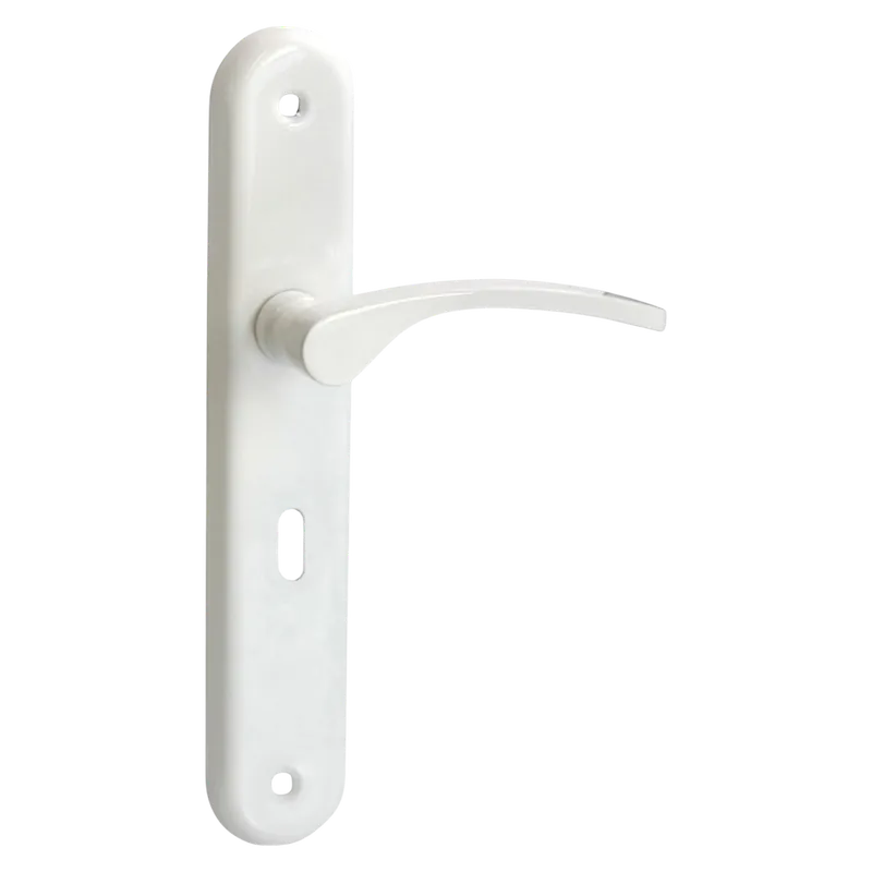 Kiváló minőség Ajtókilincs 55NZ alu fehér Lana