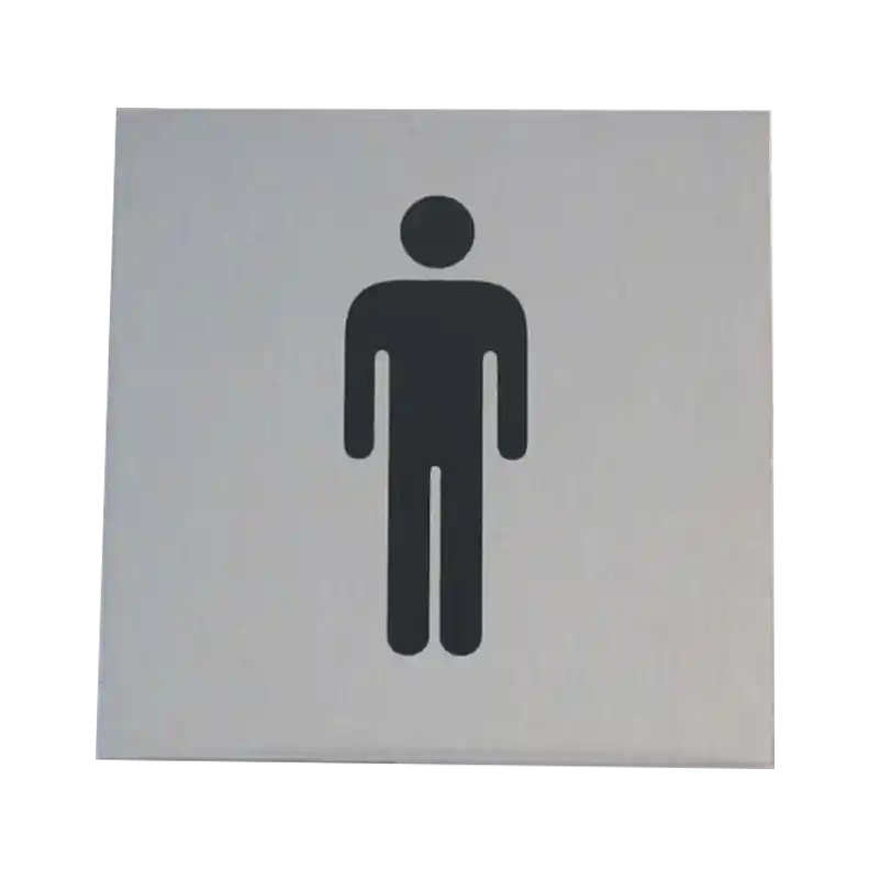 Biztonságos fizetés JKH ÖNTAPADÓ ALU TÁBLA 60X60MM ˝FÉRFI WC˝