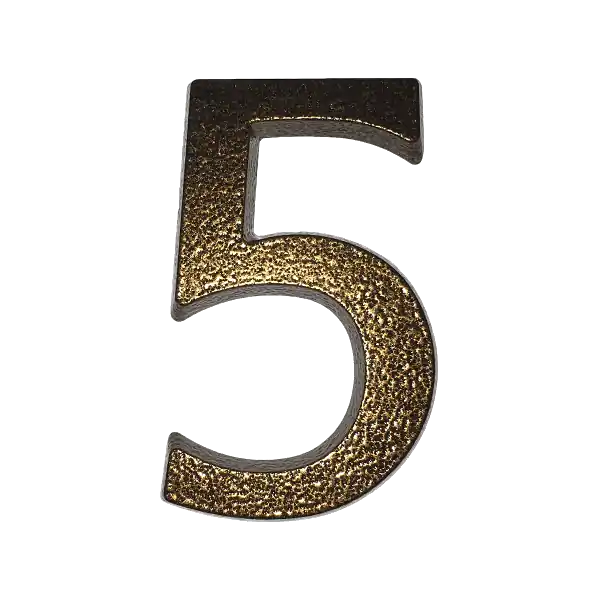 Ajánlat JKH HÁZSZÁM 5, ALUMÍNIUM 10 CM BARNA SB