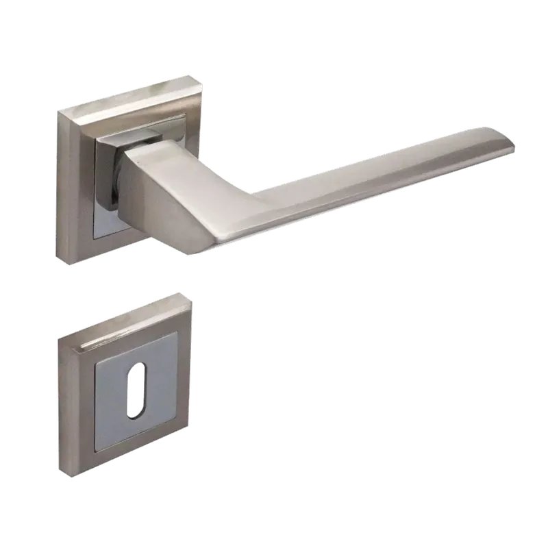 AJTÓKILINCS NZ FÉNYES/MATT KRÓM KVANTUM ROZETTÁS Biztonságos fizetés