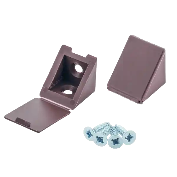 Alacsony ár SAROKRÖGZÍTŐ 35X25X25MM MŰANYAG, BARNA