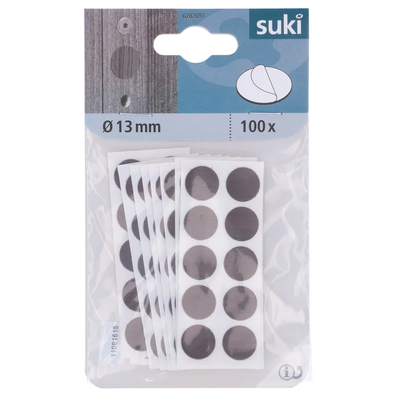 Olcsó SUKI CSAVARTAKARÓ 13MM SÖTÉTTÖLGY 100DB/CSOMAG