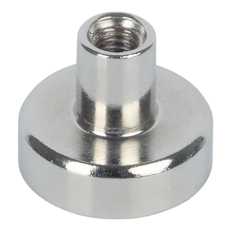 Suki korongmágnes 16x13mm menetes szárral, ezüst, neodímium Vedd meg most