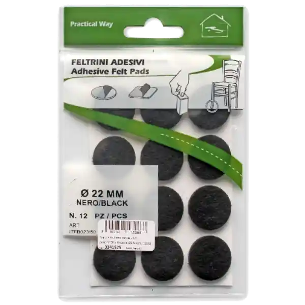 JKH CSÚSZTATÓFILC 22MM, 3131 FEKETE, ÖNTAPADÓS Csak ma