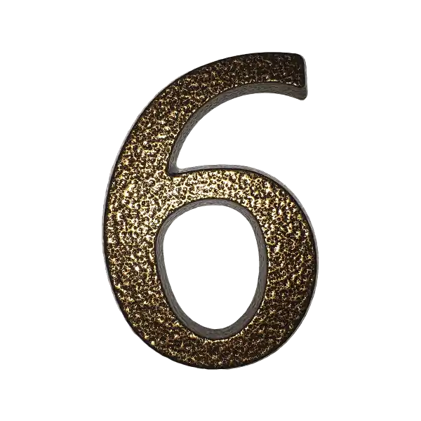 JKH HÁZSZÁM 6/9, ALUMÍNIUM 10 CM BARNA SB Ingyenes szállítás