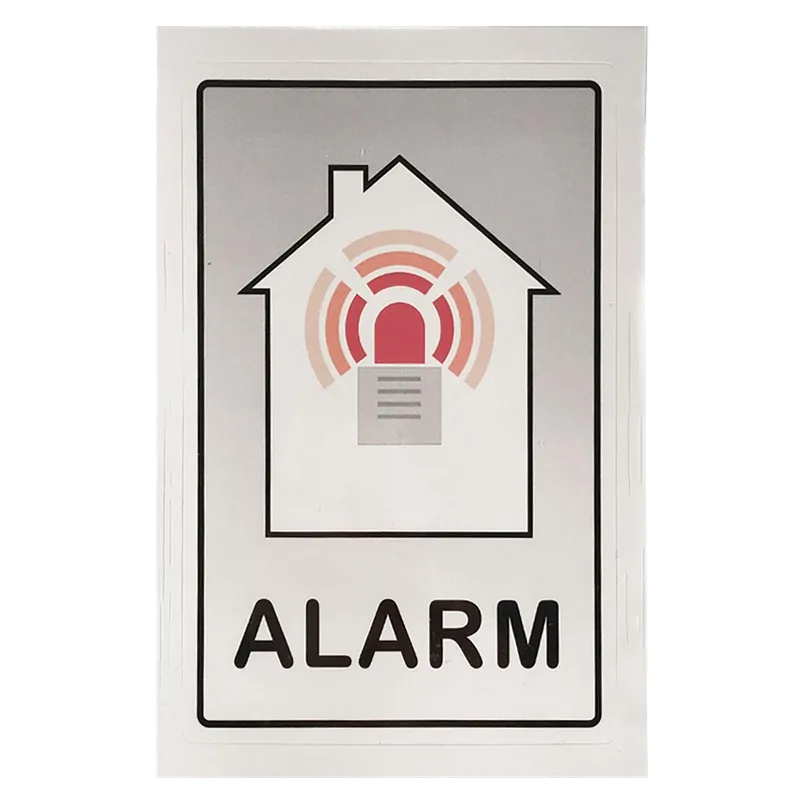 Eredeti JKH INFORMÁCIÓS TÁBLA ÖNTAPADÓS RIASZTÓVAL VÉDETT OBJEKTUM 12X8CM