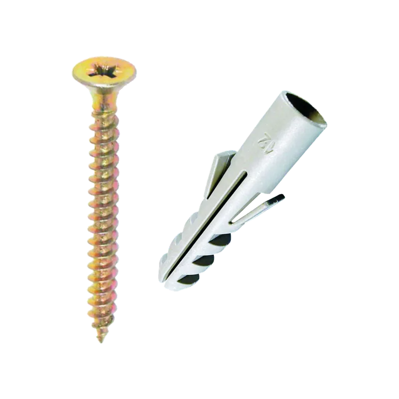 JKH pozdorjacsavar 5x60mm + műanyag tipli 8mm, 2db-os Kiváló minőség