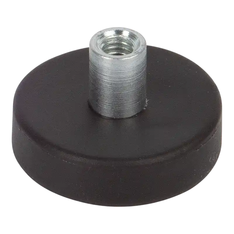 Suki korongmágnes 22x13,5mm menetes szárral, neodímium, fekete Legjobb ár