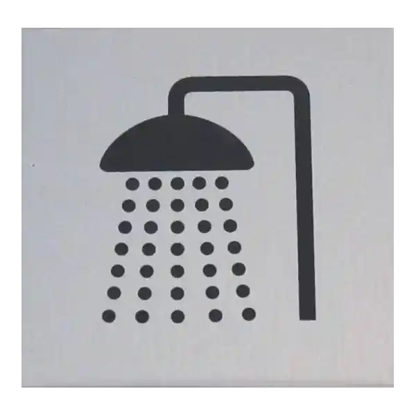 Autentikus JKH ÖNTAPADÓ ALU TÁBLA 60X60MM ˝ZUHANYZÓ˝